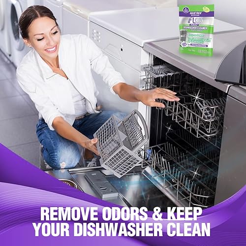 Miniatura 5 de iFLO Tabletas limpiadoras de lavavajillas con iFLObiotic  Limpieza profunda Lavavajillas y tabletas desodorantes para eliminar el olor del