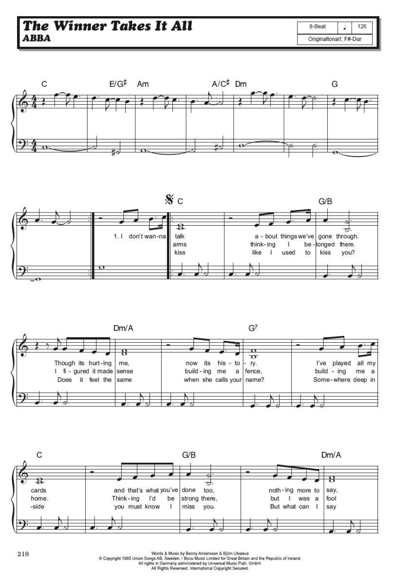 100 Hits in C-Dur Band 5-100 Oldies, Evegreens, Rock-Folck-Pop-Songs für Keyboard, Piano, Klavier, Gitarre - Songbook mit bunter herzförmiger Notenklammer