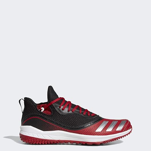 adidas Men's Icon V Turf Baseball Shoe, Power Red/Power red/FTWR White, 16 M US