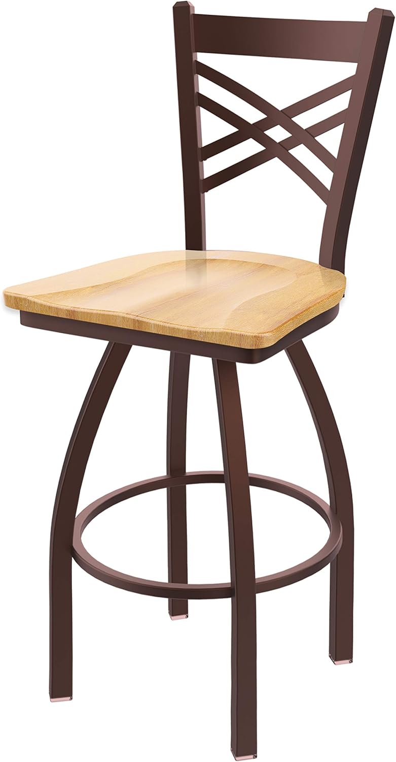 HBS 820 Catalina 30" Swivel Bar Stool with Bronze Finish and Graph Cork Seat