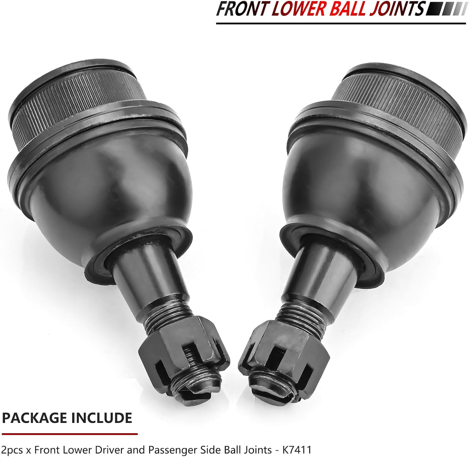 JLEO K7411 2PCS Front Lower Suspension Ball Joint for Dodge Ram 1500 2002 2003 2004 2005 2006 2007 2008 2009 2010,2011-2012 Ram 1500 RWD
