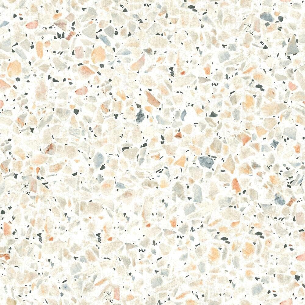 RoomMates RMK11277WP Terrazzo Tan Multi Colored Peel and Stick Wallpaper