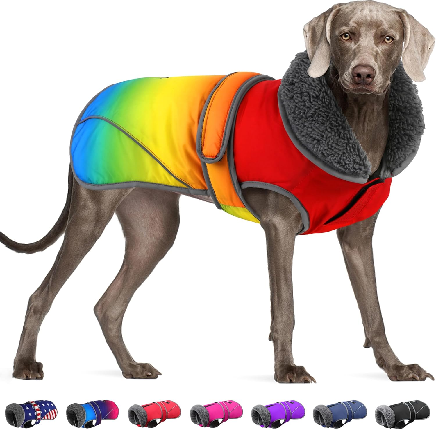 Dogcheer Dog Coat, Christmas Dog Jacket Waterproof Dog