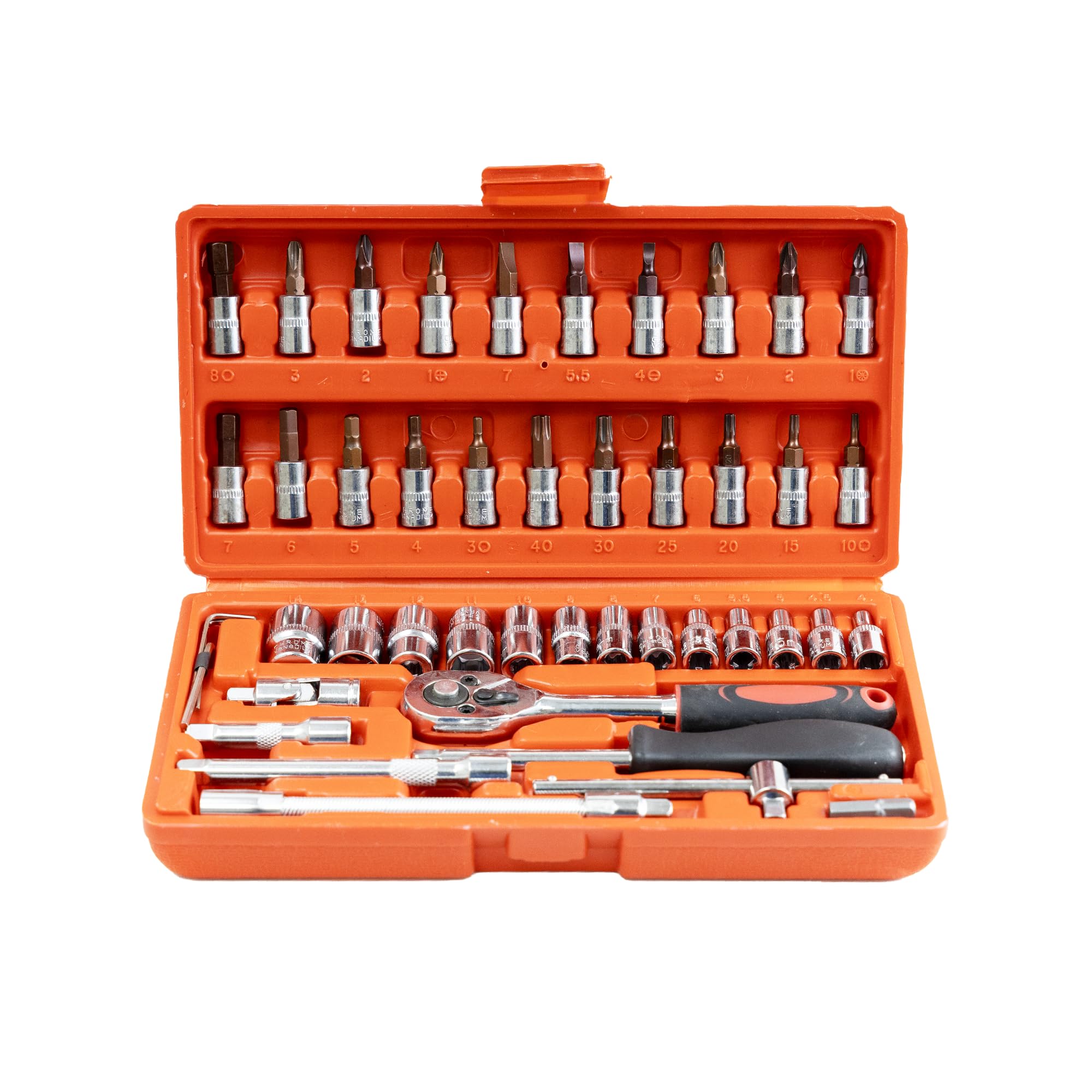 MAF Heavy Duty 1/4" Combinational Ratchet Socket Wrench Spanner 46 Pieces Chrome Vanadium Hand Tool Kit Set For Repairing Work, DIY, Auto Repairs Car & Bike (B0CNQ17XMT) Amazon Price History, Amazon Price Tracker