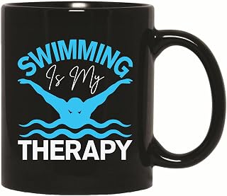 Gift For Swimmers With Sense of Humor Perfect Water Sport Gift 11oz 15oz Black Coffee Mug