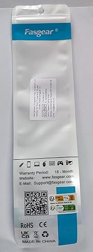 Miniatura 13 de Fasgear Cable USB C a Micro USB de 3.3 ft de nailon trenzado tipo C a micro USB, compatible con Galaxy S7S6, HTC One10 y más (negro, 3 pies)