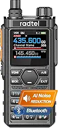 Radtel RT-910B Multi-Band Ham Radio Walkie Talkie portátil, rádio amador de 6 metros com 960 canais, rádio bidirecional Am/FM, carregamento tipo C, scanner espectral (versão Bluetooth)