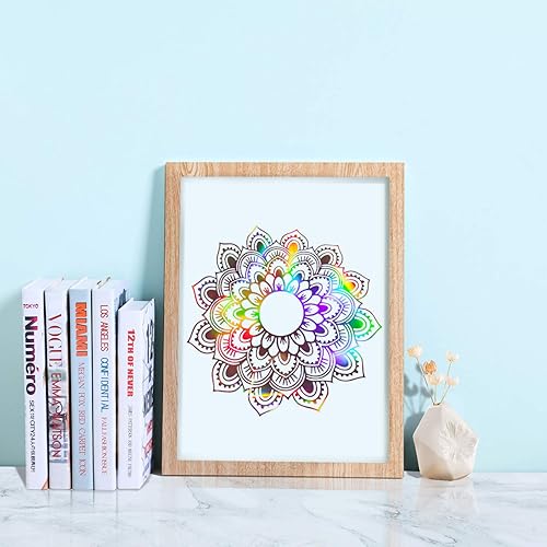 Miniatura 2 de GIRAFVINYL Vinilo holográfico rosa, vinilo permanente de oro rosa brillante arcoíris de 12 pulgadas x 30 pies, vinilo rosa para decoración del