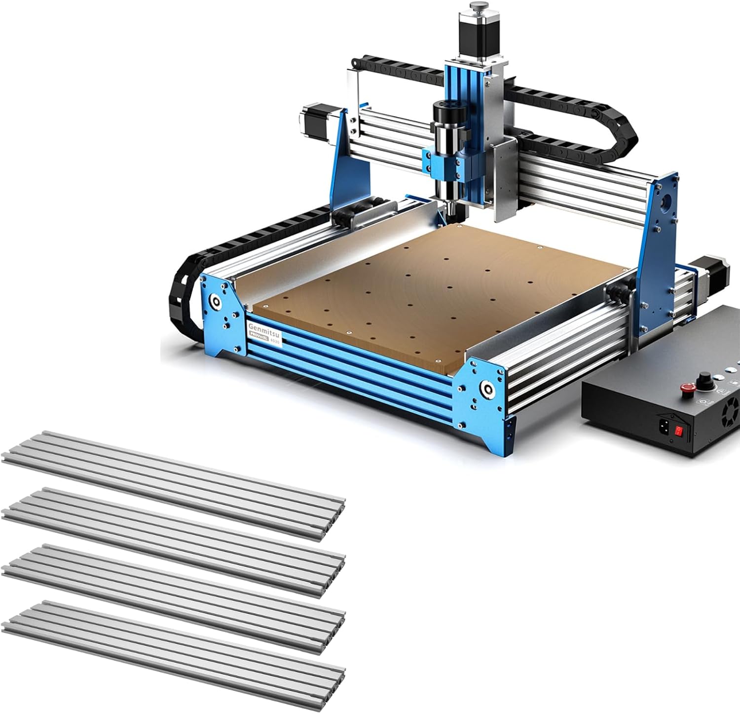 Genmitsu CNC Router Machine PROVerXL 4030 + Aluminum Spoilboard, 51 x 12 x 8cm (20''x 4.7''x 3.1'')