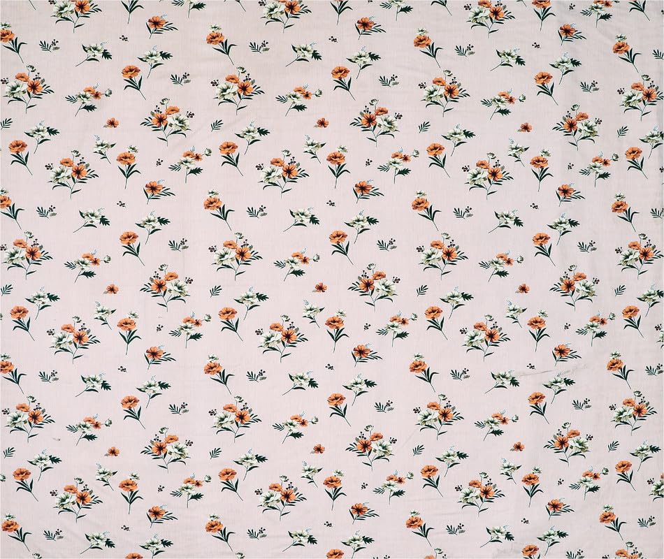 Image of NHD HOME Pure Cotton Flat Double Bedsheets with 2 Pillow Covers | Double Bed Breathable | Wrinklefree | Soft 200tc Supersoft | 228 x 225 Cm| White Green Yellow
