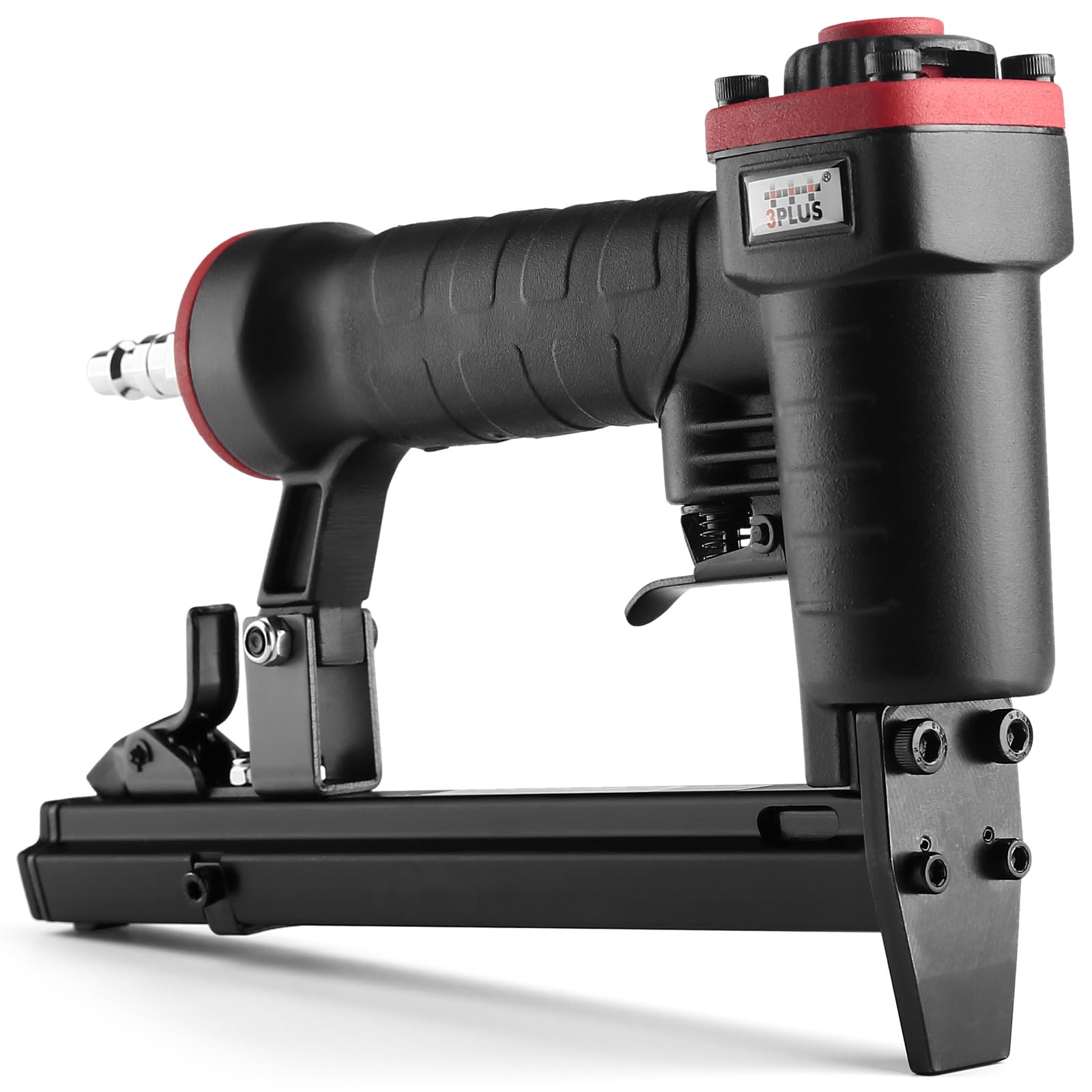 3PLUS HT5014SP Pneumatic 20 Gauge Stapler, T50 Upholstery Stapler, 1/4-Inch to 9/16-Inch