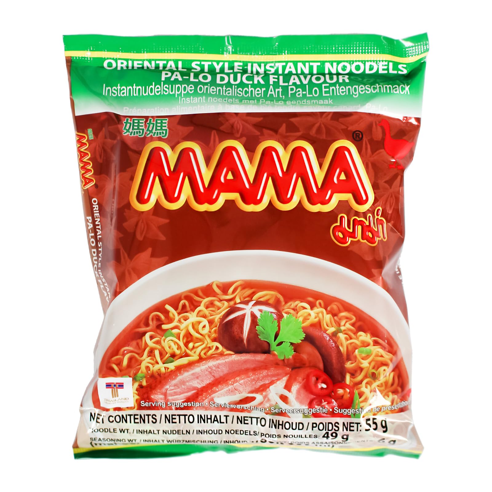 Sparen! 90x55g Mama Instantnudeln mit Ente Geschmack Duck