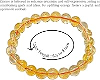 Vista 745 de Amazing Gemstone Pulsera de cristal para mujeres y hombres, pulsera de cristal curativo de protección, pulsera elástica con cuentas de piedras