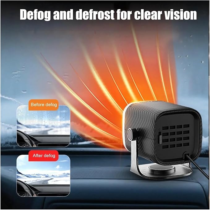 Calefactor Eléctrico Portátil Cerámico PTC 12V para Vehículos miniatura 3