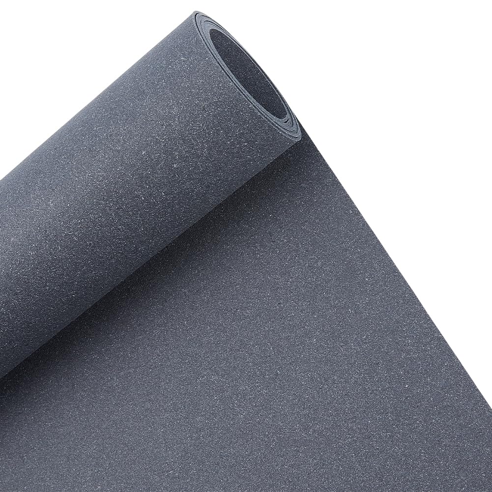 BENECREAT 150x40cm/59x15.7 Inch Leather Stiffener Roll, Black PVC Leather Roll Bag Stiffener for Bag Liners, DIY Crafts, Furniture, 1.2mm Thick