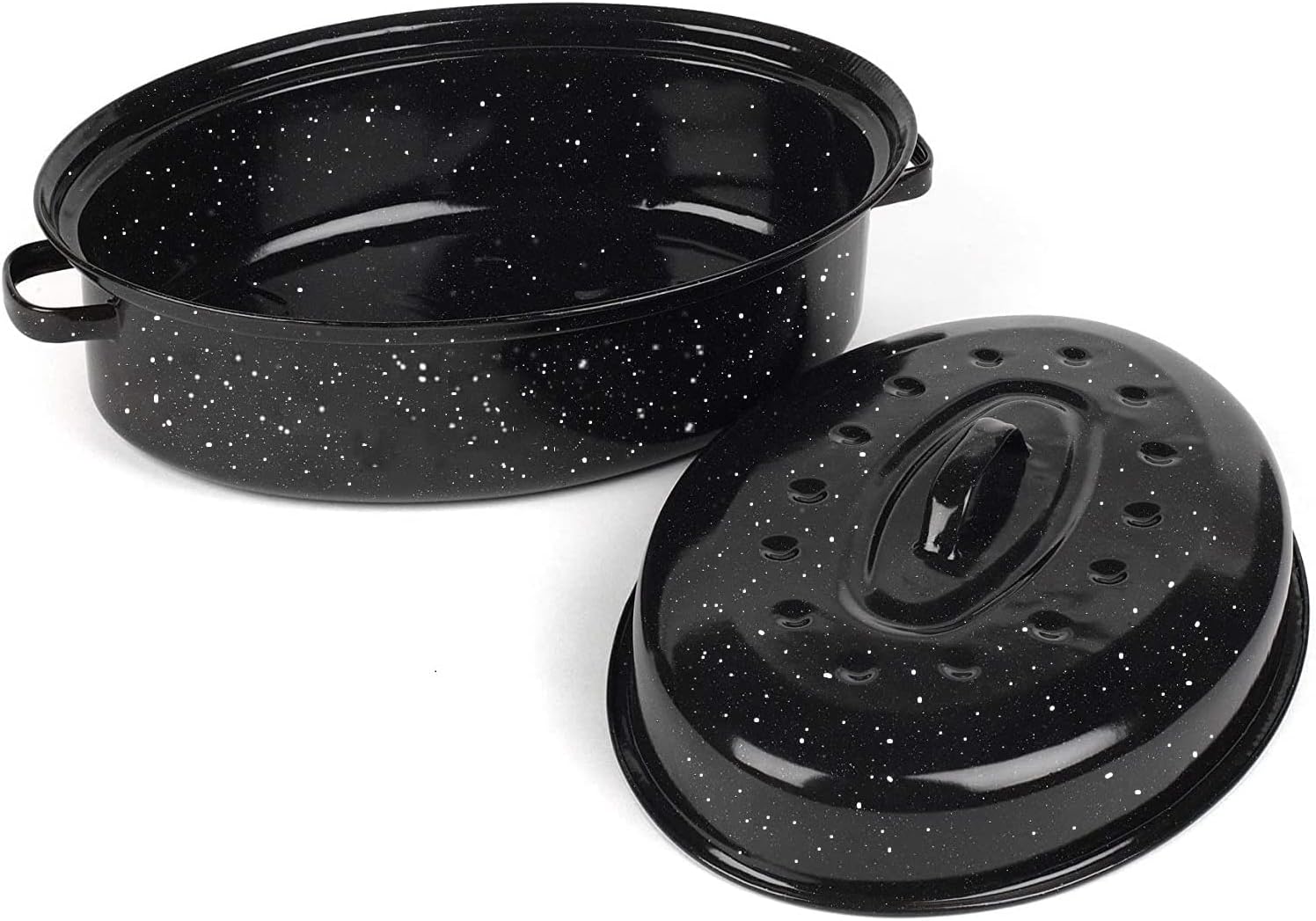 Granite Ware 19 inch oval roaster with Lid enameled steel