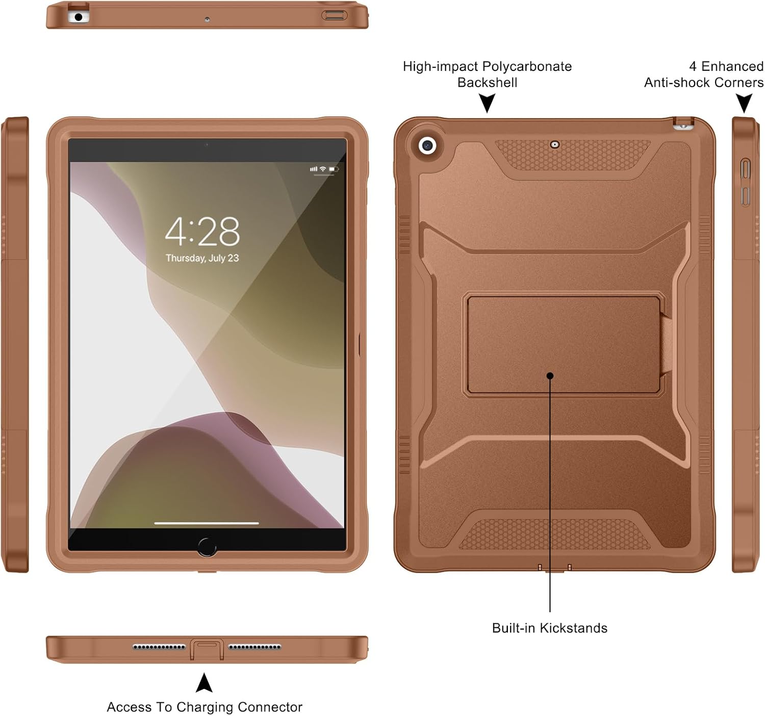  Case for iPad 9th/8th/7th Generation 10.2-Inch - Light Brown thumbnail