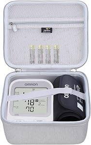Aproca Case Compatible with OMRON Silver Blood Pressure Monitor BP5255, Storage Portable Bag for Blood Pressure Cuff and Accessories (Case Only)