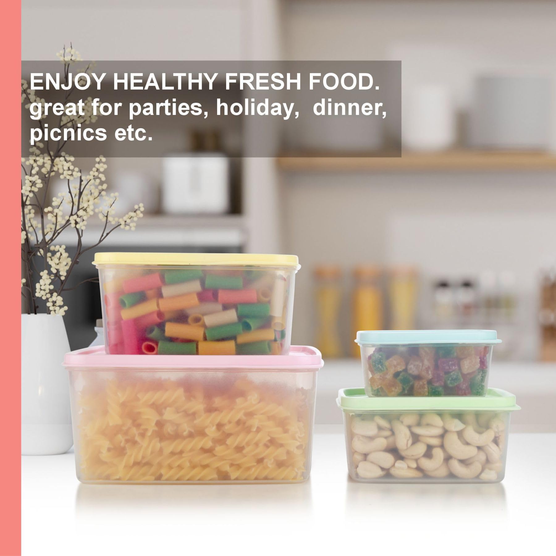 Signoraware Family Fresh Containers - Set of 4 -5 Signoraware Family Fresh Containers - Set of 4 -5