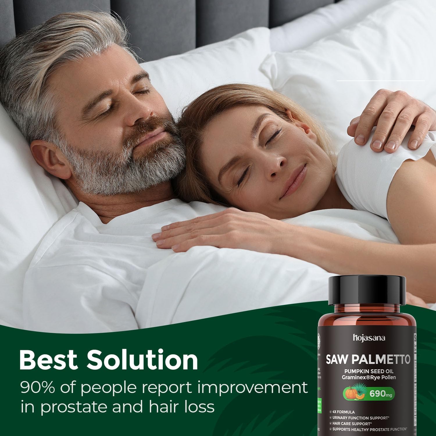 Saw Palmetto for Men Prostate Health Supplement, Pharmaceutical Grade - DHT Blocker - Graminex | Pumpkin Seed Oil | Nettle Supports Urinary Function & Hair Loss Prevention, 60 softgels