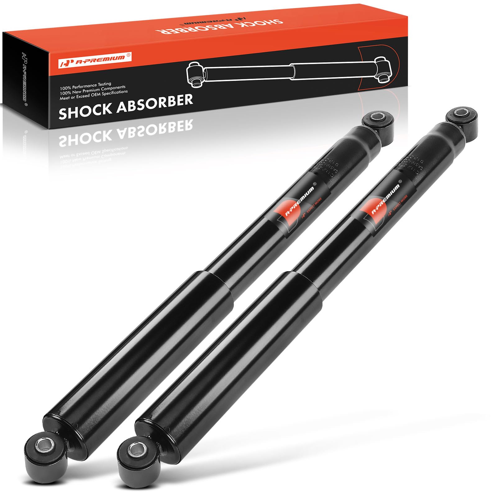 Rear Pair (2) Shock Absorber Compatible with Hummer H2 2003 2004 2005 2006 2007, Driver and Passenger Side