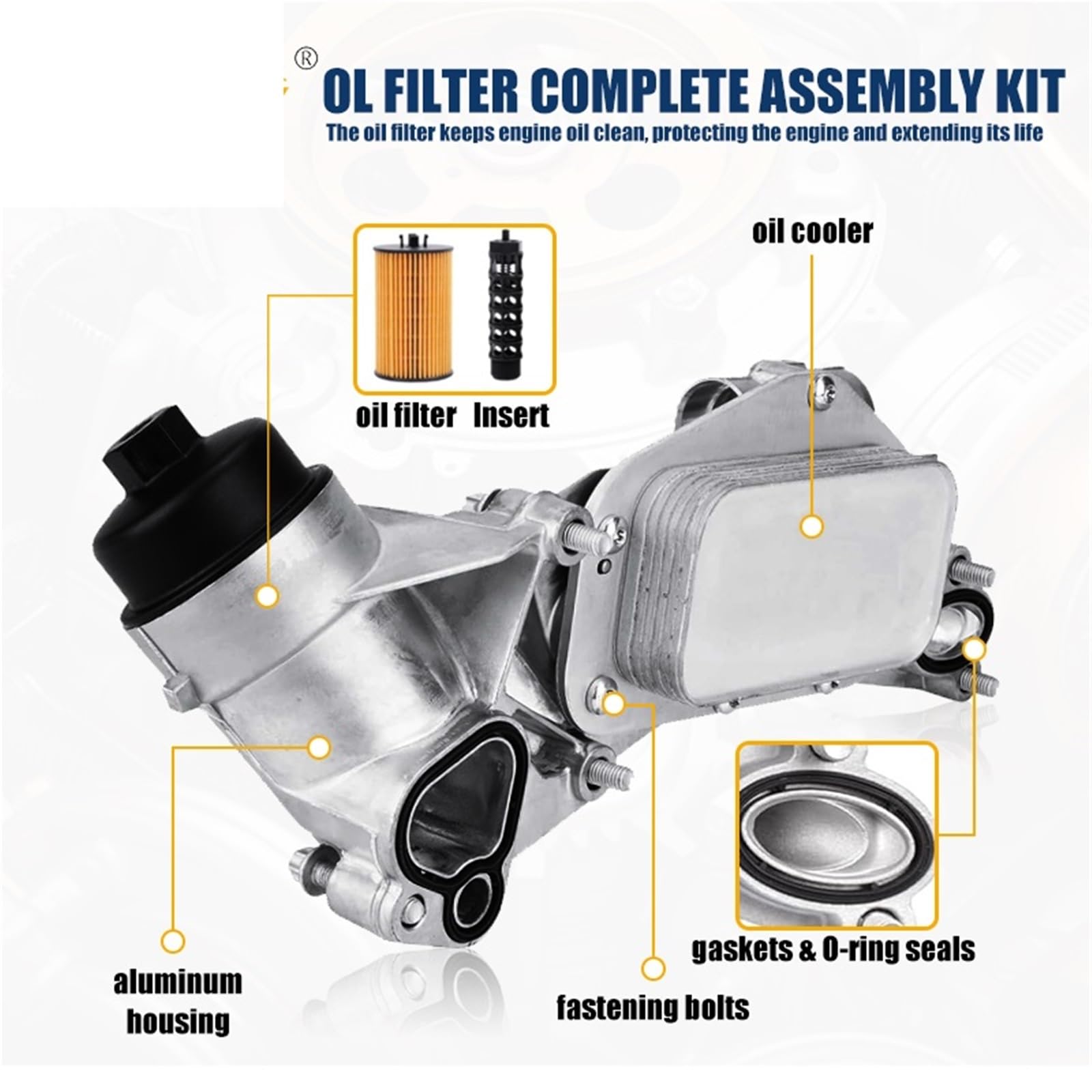 Engine Oil Cooler Para Chevrole Cruze L LS para Astra XE XR 1.6L 1.8L 93186324 25199751 55353323 Enfriador Transmission Oil Cooler Line