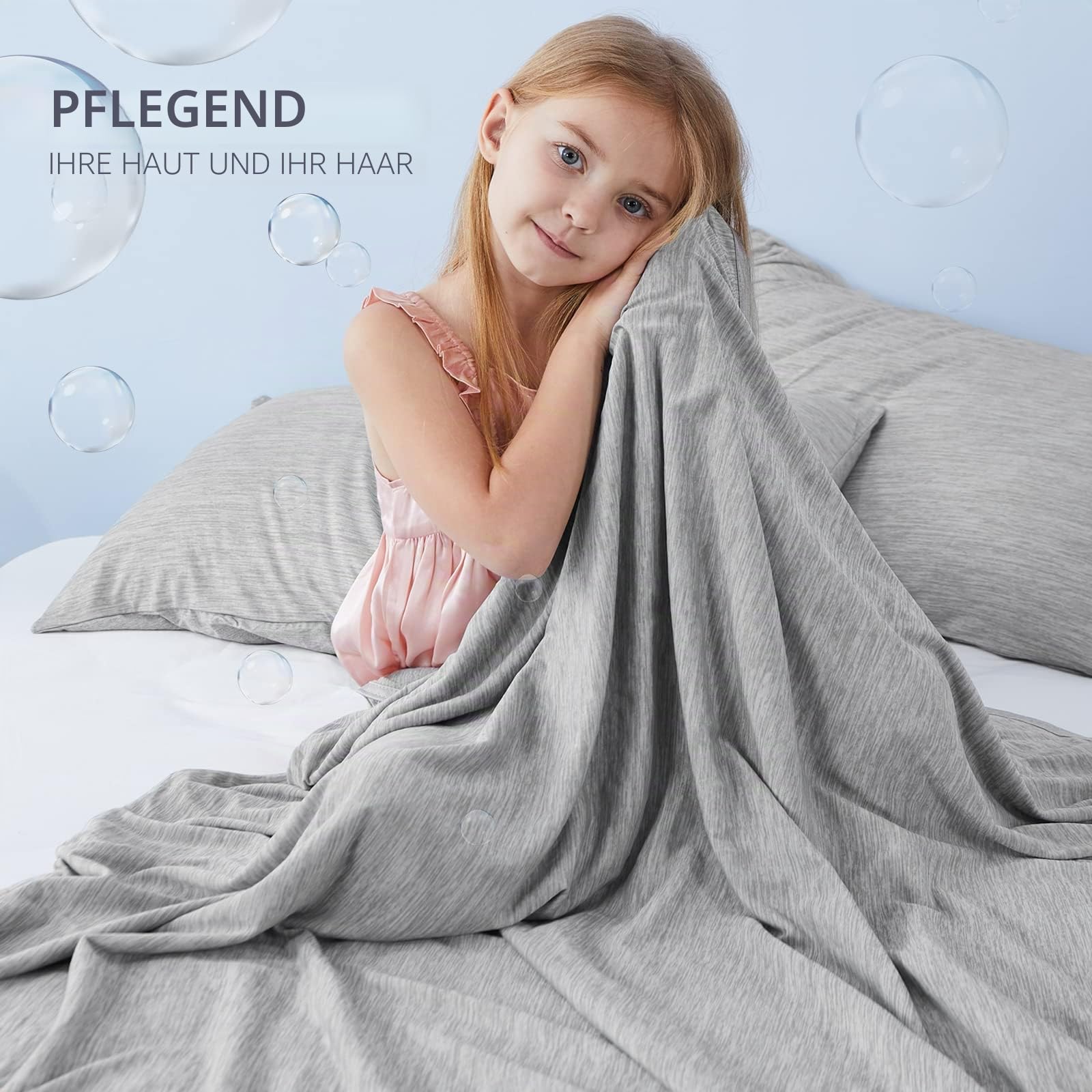 Marchpower Kühldecke, Kühlende Decke mit Arc-Chill 3.0 Q-Max>0,5 Kühlfasern, 2-in-1 Doppelseitige Sommerdecke, Sofortige Kühlwirkung, Wohndecke, Kinderdecke, Sofadecke, Reisedecke - 130 x 170cm Grau