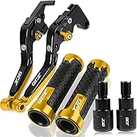 Vista 18 de Motocicleta para Y&AMAHA XJ6N XJ6 N XJ6DIVER XJ6 Diver 2009-2015 2014 2013 2012 2010 Palanca de embrague de freno manillar empuñaduras extremo Gris1