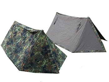 ドイツ軍パップテント YKKジッパー加工。 ぺグ、ポール付き。 ドイツ軍パップテント YKKジッパー加工。 ぺグ、ポール付き