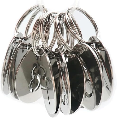 Miniatura 4 de 1-30 etiquetas de llave con etiquetas de acero inoxidable, etiquetas numeradas, llavero de metal, etiquetas de verificación de abrigo, etiquetas de