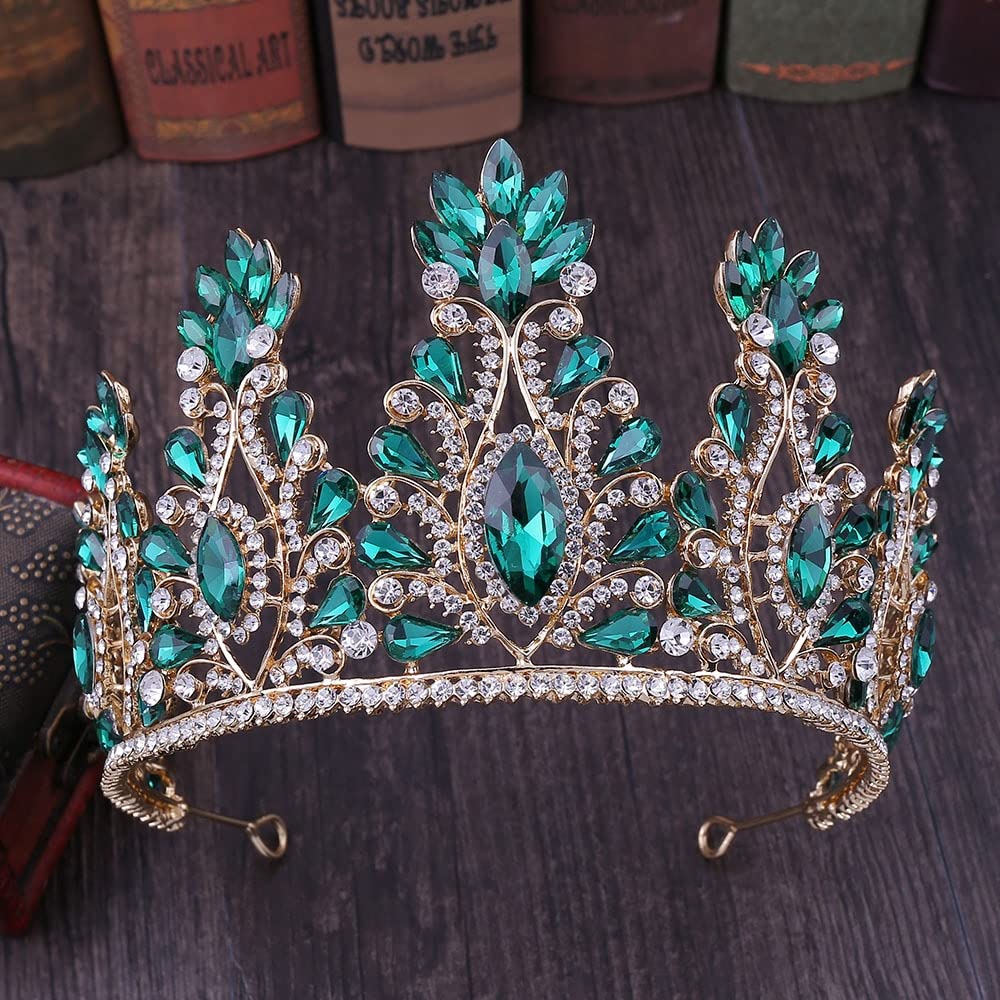 Ręcznie robiona moda duża kropla kryształowy Diadem ślubny Rhinestone królowa tiary i korony opaski na włosy panny młodej obręcz do włosów (kolor metalu: H104 srebrno-biały)