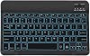 Bluetooth Keyboard Ultra-Slim Quiet Rechargeable Wireless Keyboard 7-Color Backlit UK Layout Portable for Travel Compatible with iPad Tablets Other iOS Android Windows Devices Black