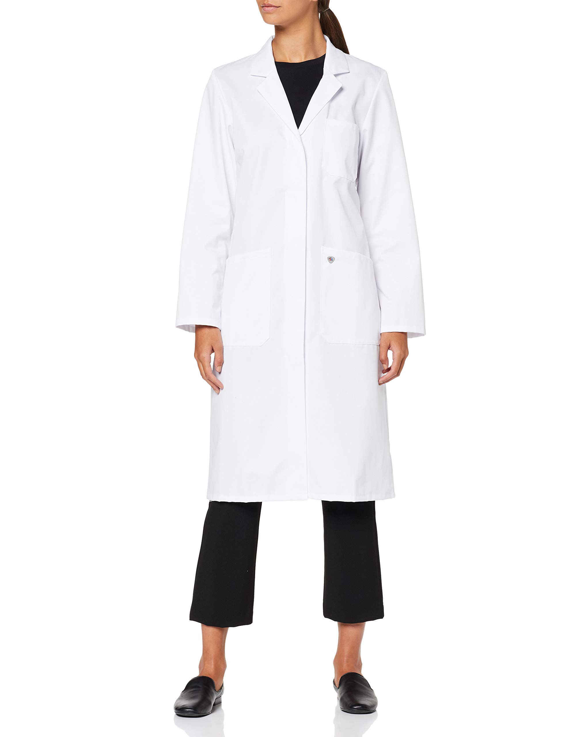 BP 1699-485-21 Women'S Coat, Long Sleeve, Collar With Lapels, 215,00 G/M², Fabric Blend, White, Size 24N