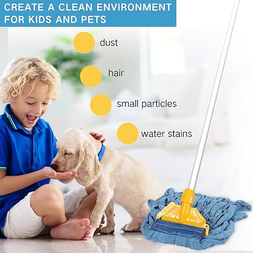 Miniatura 5 de Lallisa 10 cabezales de repuesto para trapeador comercial, cabezales de microfibra para limpieza de suelos, cabezales de trapeador industrial,