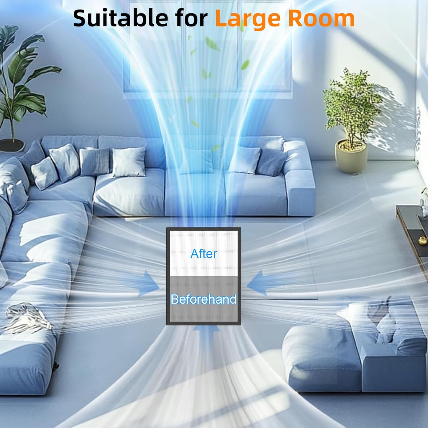 2 Pack HAP602 Replacement Filter Compatible with ECOSELF HAP602 & HAP602WF Air Purifier, 3-in-1 Filtration of Replacement Filter, Activated Carbon Filter & Pre-filter - Image 7