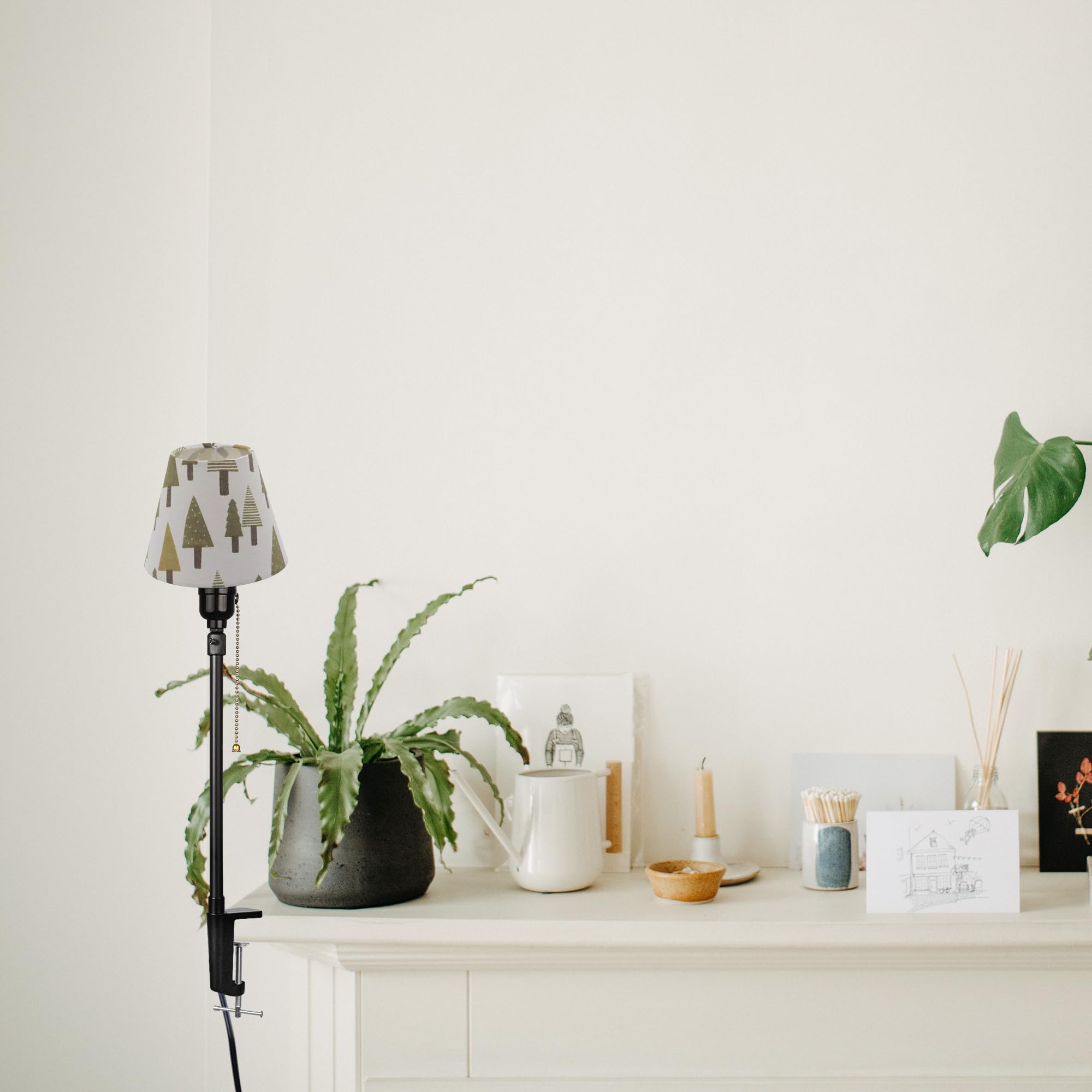 Modern Klemmleuchte,1 Packung Leselampe mit 2,5 m Kabel, Dimmbar Nachttischlampe,Augenpflege Schreibtischlampe für Heimgebrauch Büro, E27 Lampenhalterung - DZ0031SDS