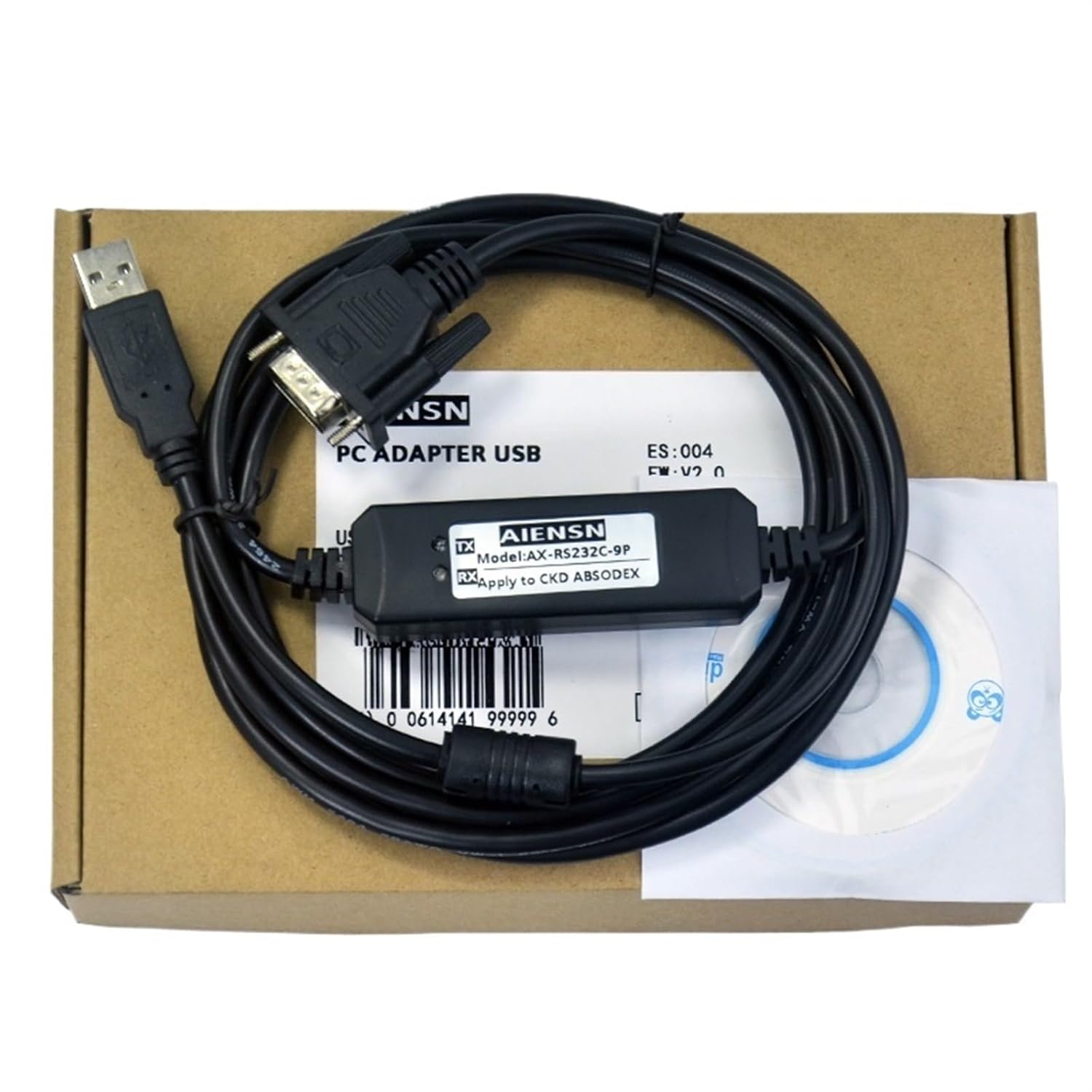 Suitable for Servo Drive Data Line AX-RS232C-9P Communication Line Debugging Line USB