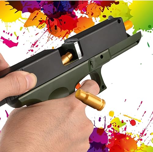 Miniatura 6 de Pistola de juguete balas de espuma suave, carcasa de pistola de juguete genial que expulsa modelo educativo pistola de juguete con balas suaves,