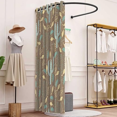 Vista 42 de Beautiful Symbolic Blue Bathroom Curtains Window Magical Tarot Card Drapes Set Cortinas Blackout,1 Panel,(W) 59 X (H) 59 Inches