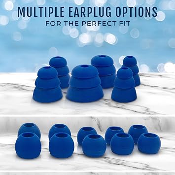 H2O Audio Surge Waterproof Sport In-Ear Headphones (Black/Blue)