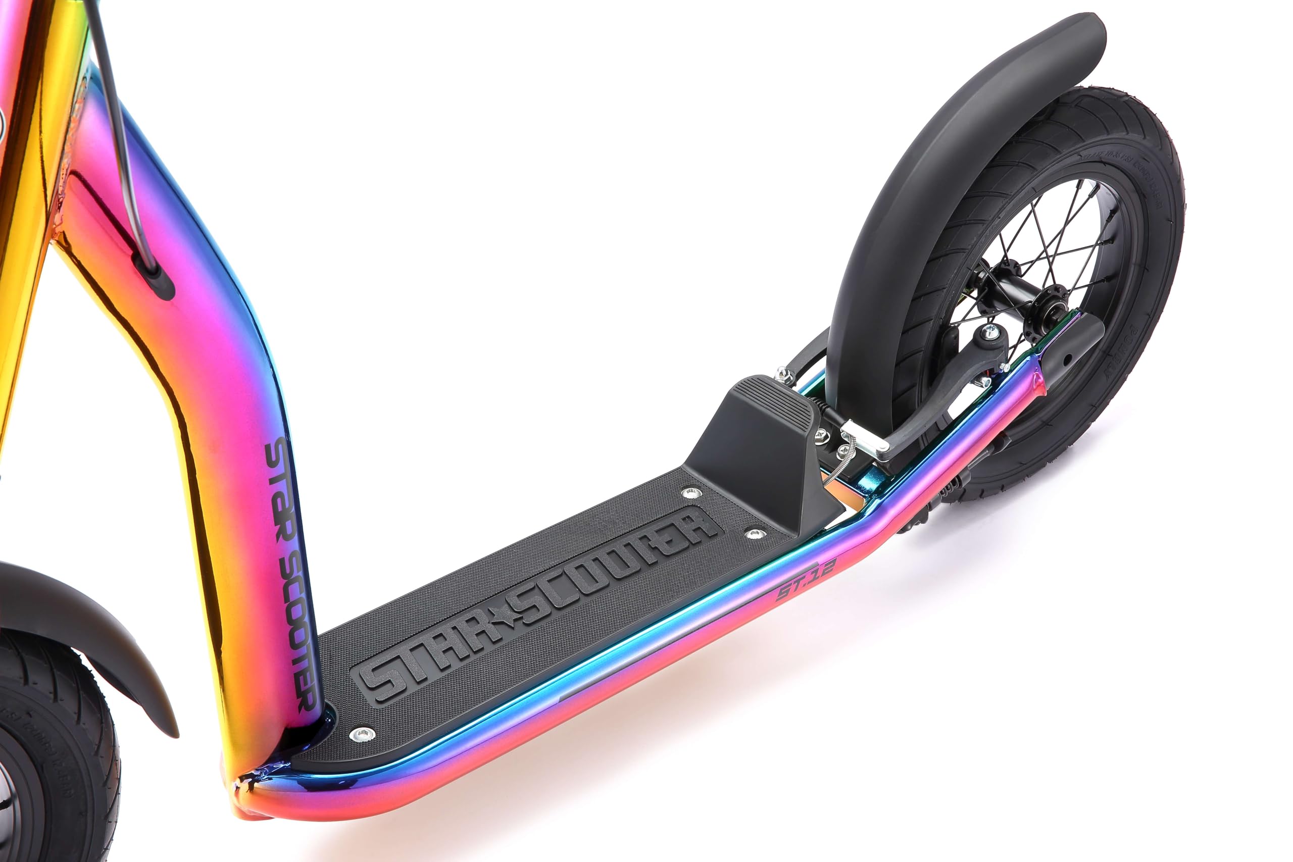 STAR SCOOTER Kinder Tret Roller ab 7 Jahre | City Kick Scooter Luftreifen Höhenverstellbar 12 Zoll New Gen