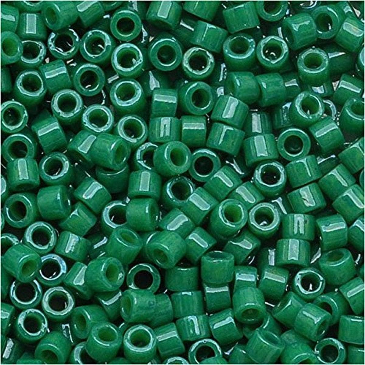 Miyuki DB-656 11/0 Dyed Op Jade Green 7g Delica Seed Bead
