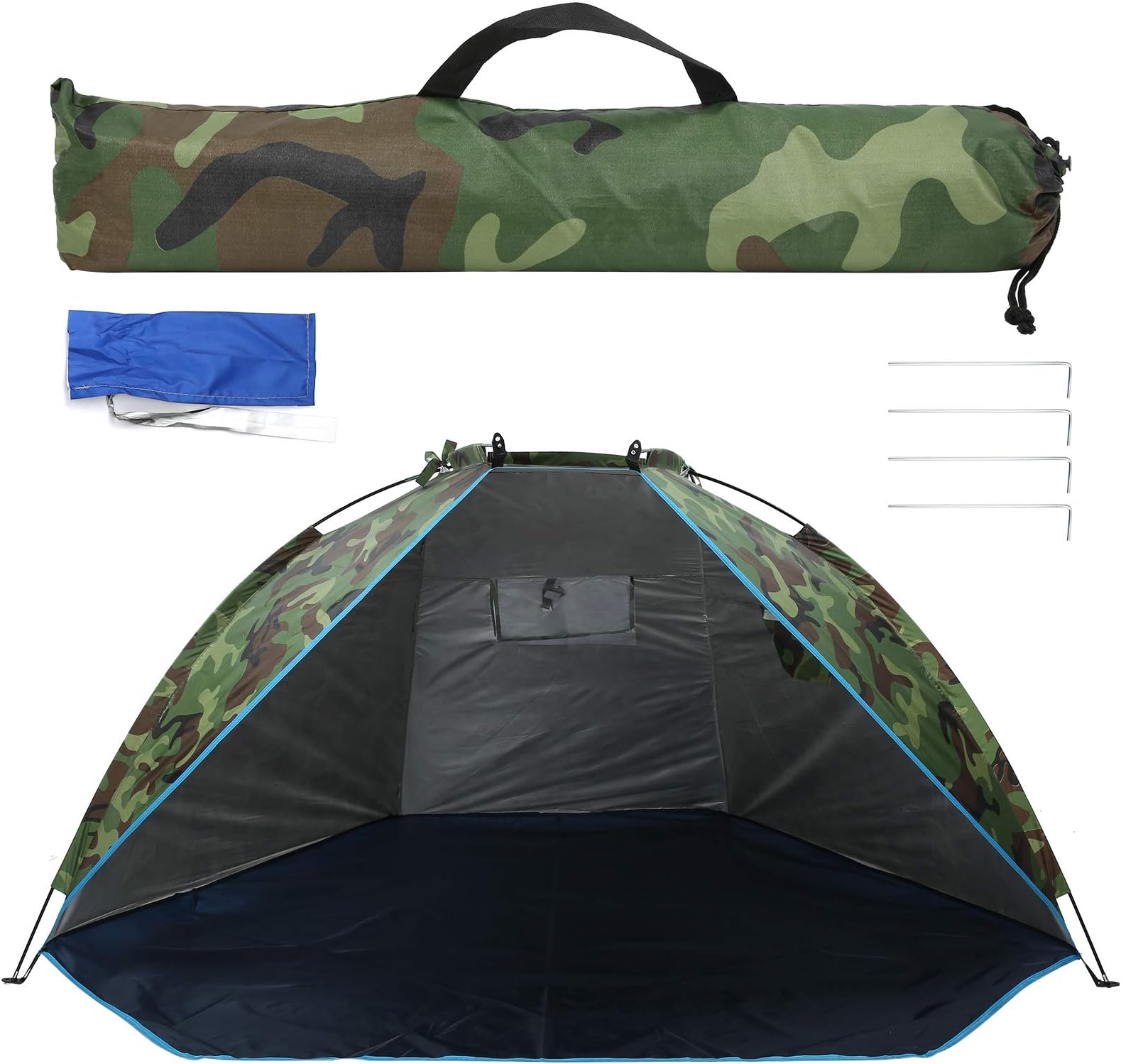 Portable Camouflage Fishing Shelter Tent for Outdoor Camping and Sunshade Two Person Tent
