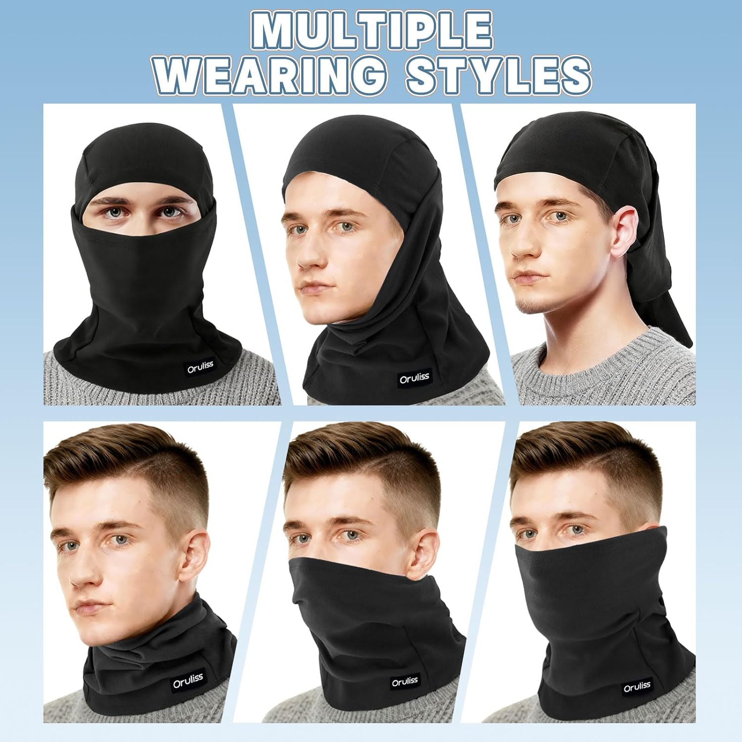Winter Ski Mask Balaclava for Men Women, Warm Full Face Mask Cold Weather Snowboarding Skiing Motorcycling - Image 6