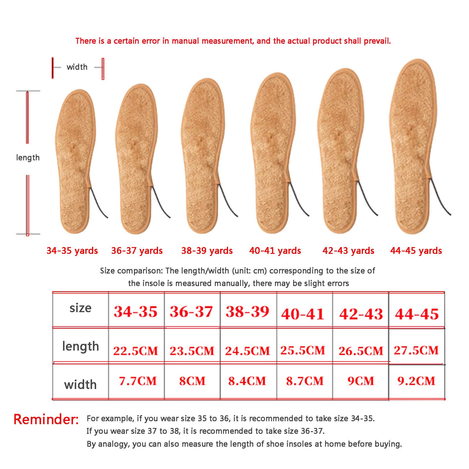 NANANA Semelles Chauffantes, Semelles Chauffantes Électriques Semelles de Chaussures Chauffantes USB Réutilisables Lavables pour la Chasse, Le Ski, la Pêche, la Randonnée, Lavable,B,36~37