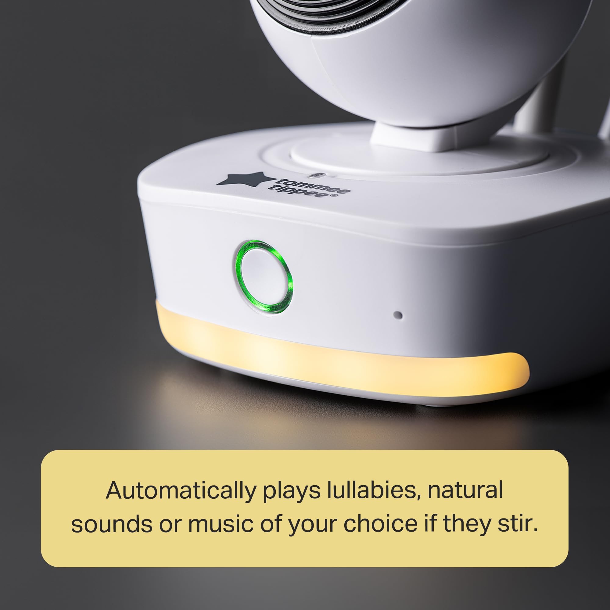 Tommee Tippee Dreamee Moniteur vidéo et sonore pour bébé avec caméra, Vision Nocturne, écran 4,3", Audio bidirectionnel, crycapteur, portée de 300 m