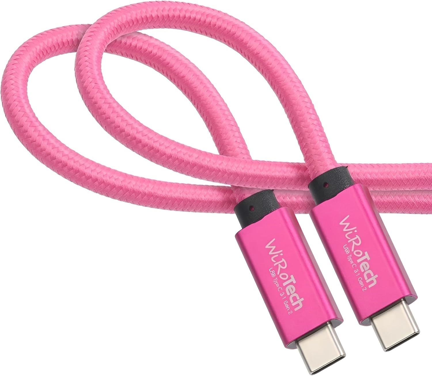 USB C to USB C Cable 10ft, USB 3.1 Gen2 10Gbps 100W PD Fast Charging | Meta Quest 2 3 Oculus Link Cable | 4K@60Hz Video E-Marker | MacBook iPad Pro Samsung Galaxy PS5 (Hot Pink)