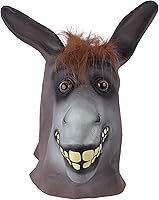 Vista 6 de SandT Collection Máscara de látex de cabeza de animal para disfraz de Halloween, fiesta de disfraces de cosplay
