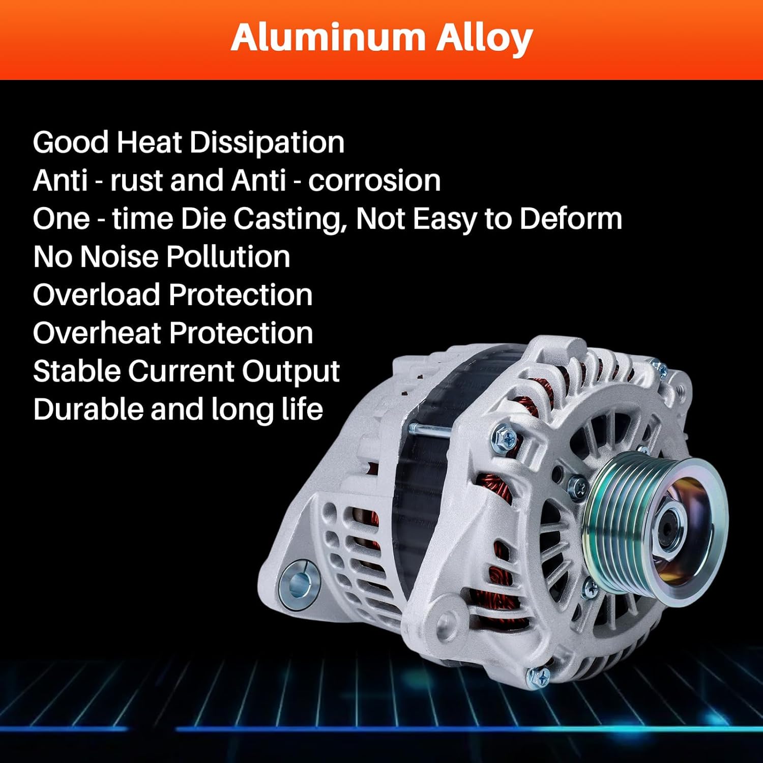 11538 Alternator for Infiniti JX35 2013 QX60 2014-2016, Nissan Murano 2015-2017 Pathfinder 2013-2017,12V 150Amp, Replace A003TJ3991