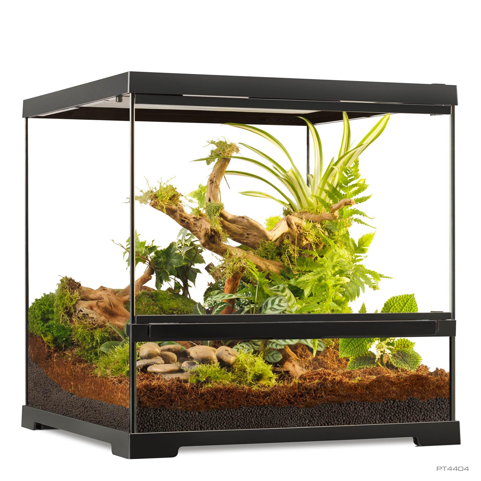 Exo Terra Pro Glass Terrarium, S, 45x45x45cm-WIDE